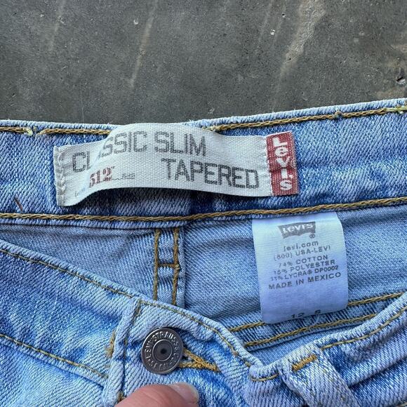 Vintage Levi’s 512 Mom Jeans Womens 12 Light Wash Denim Tapered 30x28 - Picture 3 of 11